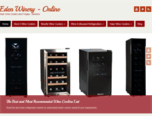 Tablet Screenshot of edenwinery.com